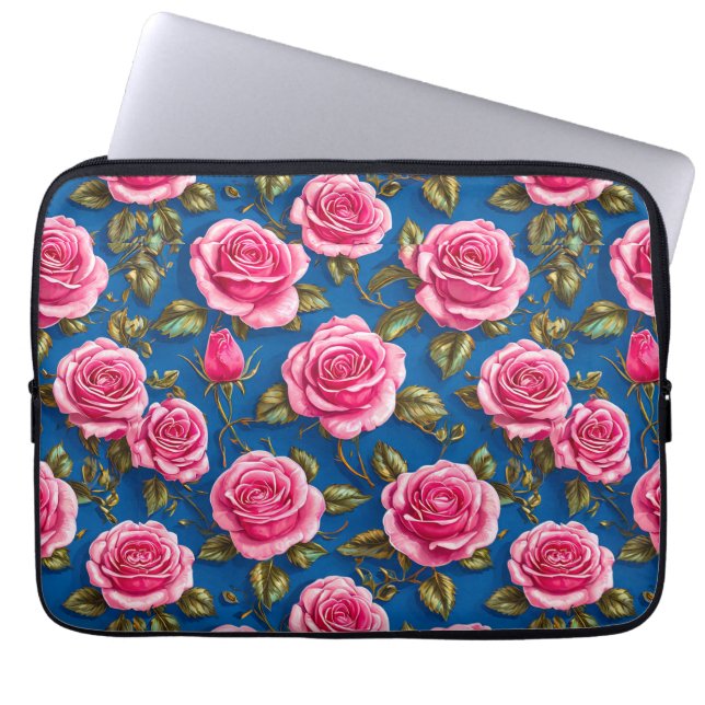 Rosa rosor laptop fodral (Framsidan)