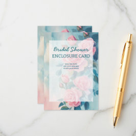 Rosa rosor målning bröllopsfest ANPASSAD Tilläggskort