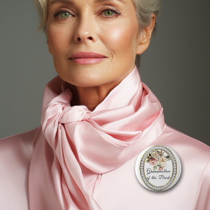 Rosa rosor med pärlor Mormor till bruden Knapp