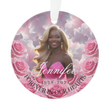 Rosa rosor minnes- julgransprydnad
