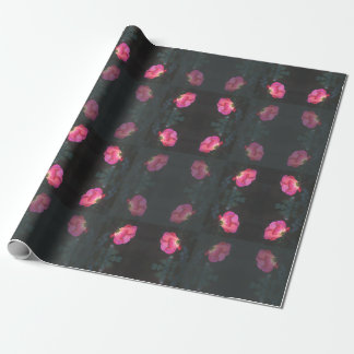 Rosa rosor Mönster Presentpapper