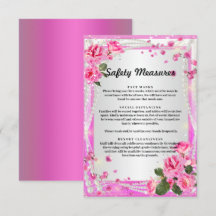 Rosa Rosor Och Pärlor Säkerhetsåtgärder