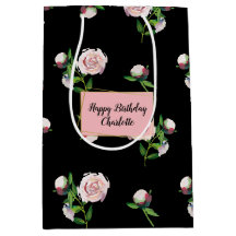 Rosa rosor på svart