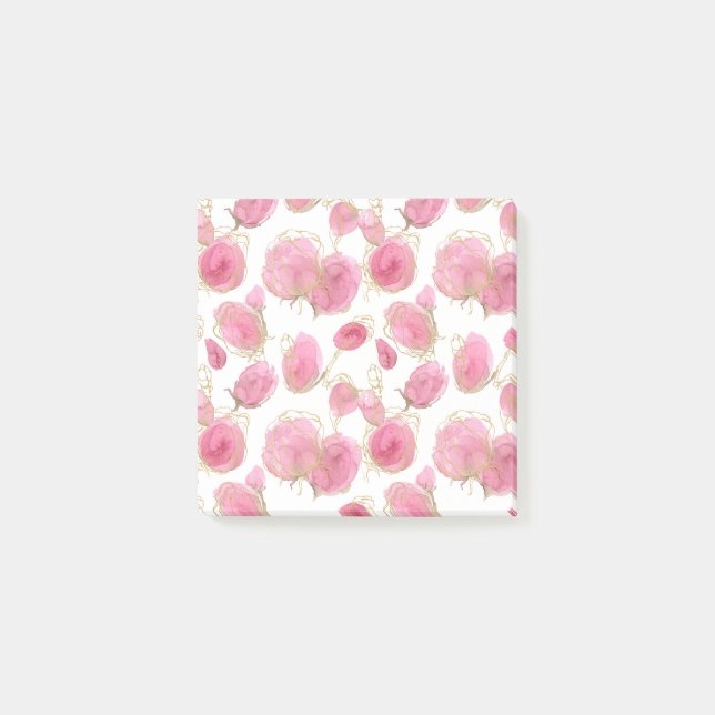 Rosa rosor post-it block (Framsida)
