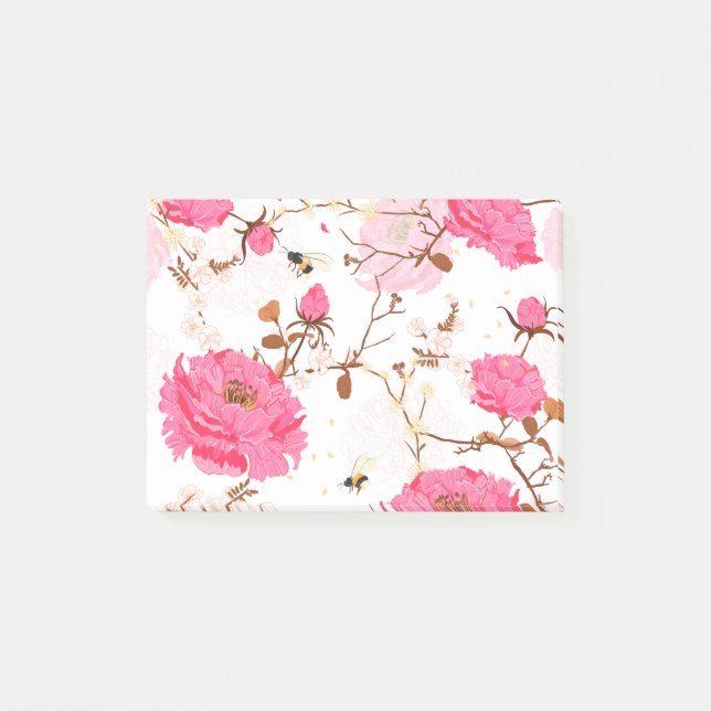 Rosa rosor post-it block (Framsida)
