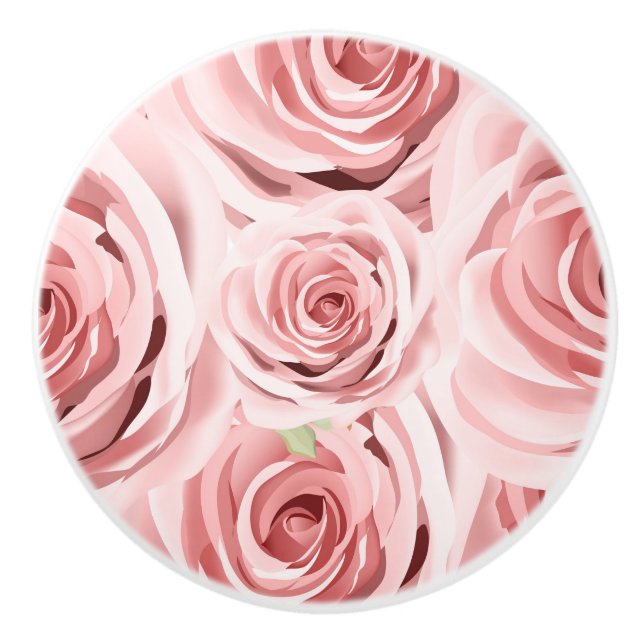 Rosa rosor rustik blomster shabby chic country gla knopp (Framsidan)