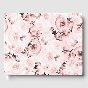 Rosa rosor shabby chic glamour elegant blomsterbrö gästböcker