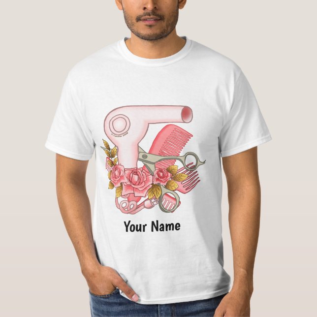 Rosa Rosor Skönhetsspecialist  T Shirt (Framsida)