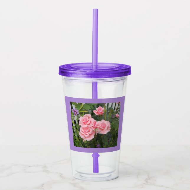 Rosa rosor take away mugg (Framsida)