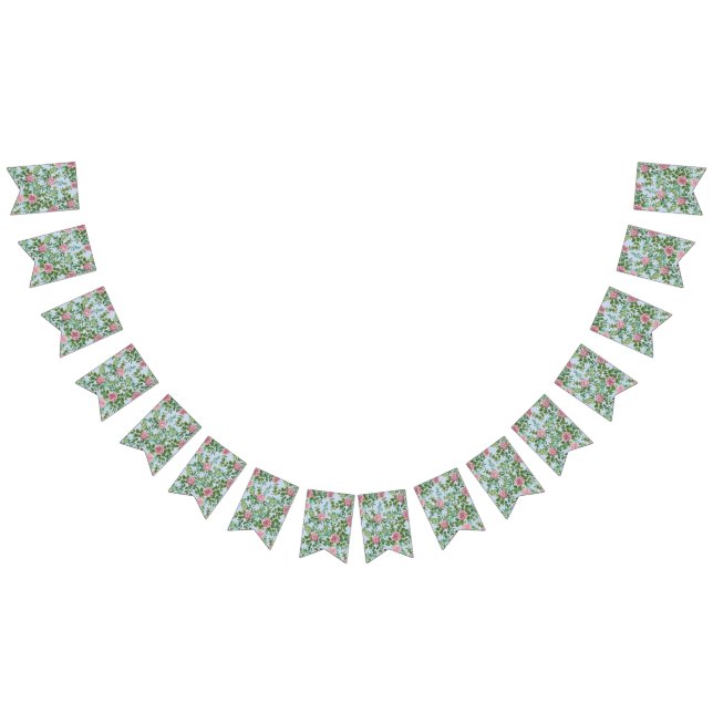 Rosa rosor trädgård vårbröllop vimplar (Alla)