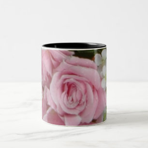 Rosa rosor Två-Tonad mugg