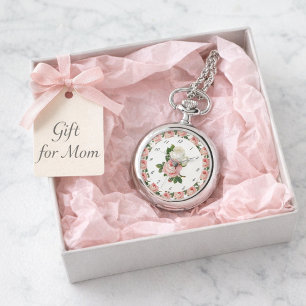 Rosa rosor Vintage Botanisk eWatch Klocka