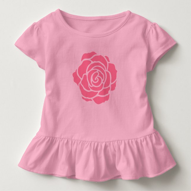 Rosa rossmåbarnT-tröja Tee (Framsida)