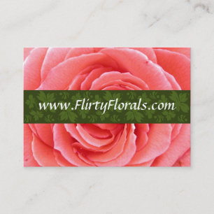 Rosa rosvisitkort visitkort