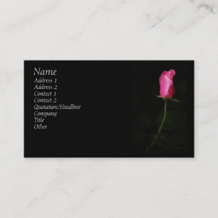 Rosa rosvisitkort visitkort