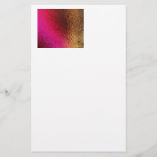 Rosa rött och guld- mönster brevpapper