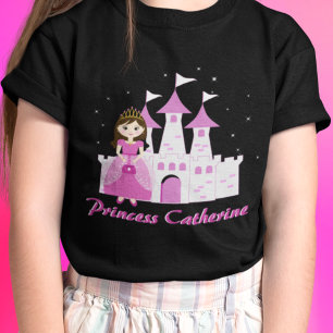 Rosa Royal Princess Castle Girl Birthday T Shirt