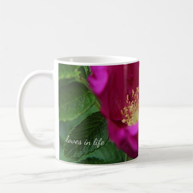 Rosa Rugosa Up-Close Kaffemugg (Vänster)