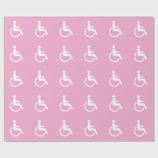 Rosa rullstol – tillgänglighetsmedvetenhet presentpapper