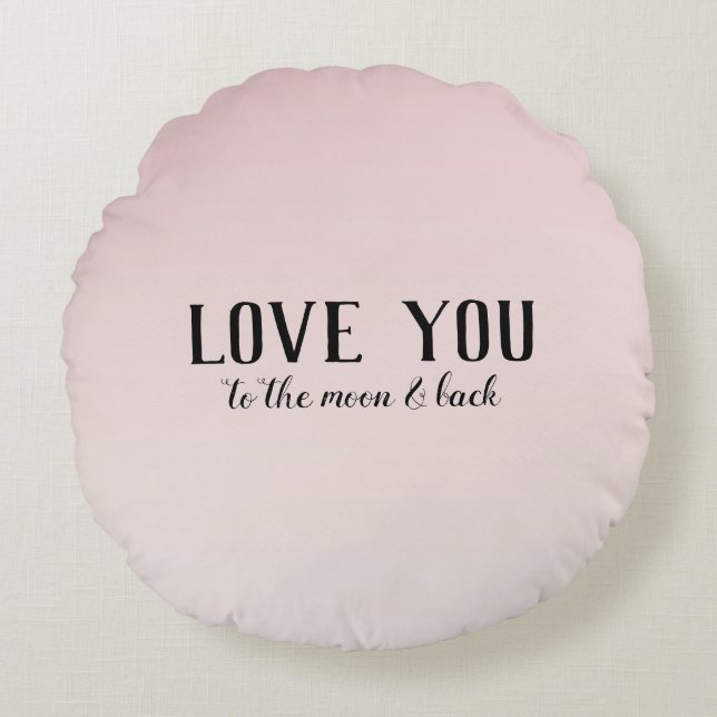  Rosa Rund Kudde (Framsidan)