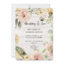 Rosa Rustic BOHO Flowers Mamma till Bee Shower