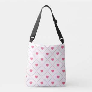 Rosa Rustic Heart Valentines day Collection Axelväska
