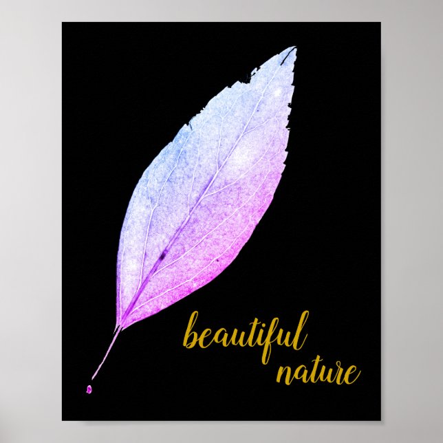 Rosa Rustic löv Nature Kärlek Art Paint Poster (Framsidan)