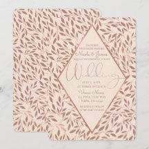 Rosa rustika blad Botanisk glamourbröllop