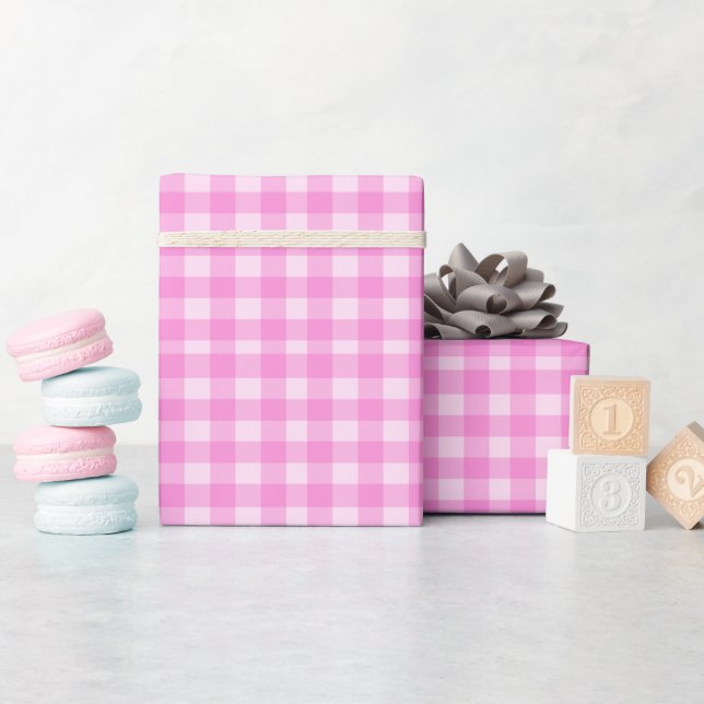 Rosa rutor presentpapper (Baby Shower)