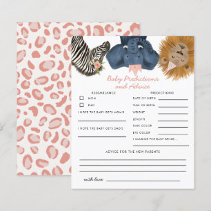 Rosa Safari Animals Baby Predications & Advice Car