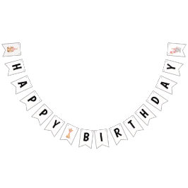 "Rosa Safari Jungle Birthday Vimplar