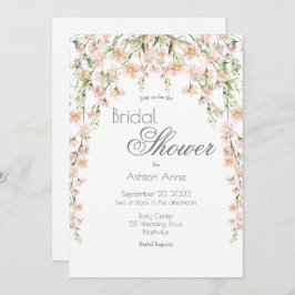 Rosa Sage Blommigt Wildblommor Möhippa Inbjudningar