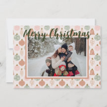 Rosa Sage Boho Ornaments Fotomallkort