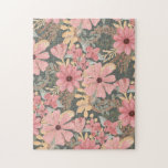 Rosa Sage Grönt Flowers Lämna Watercolor Mönster Pussel<br><div class="desc">Denna elegant och kvinnligt mönster är perfekt för snyggten och trendiget. Den har handmålad rosa av korall, medelstor rosa, brun kastanj, guldfärgad gult och blommor och löv av grönt av skog ovanpå en bakgrund av en sage grönt. Det är land, söt, söt, unik, konst och modern. perfekten kompletterar din stil....</div>