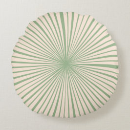 Rosa Sage Grönt Hjul Trendig som är lättantändlig Rund Kudde