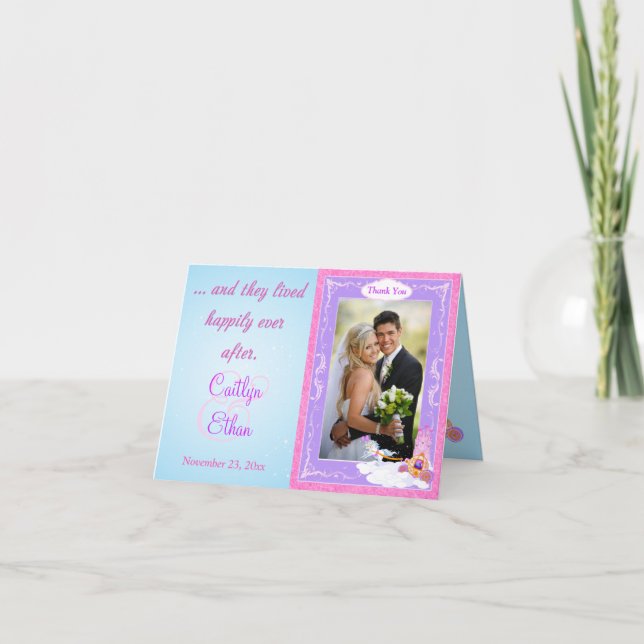 Rosa Sagobild Tack Kort 2 (Framsida)