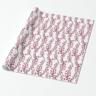Rosa sakura blommar det seamless mönster presentpapper