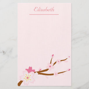 rosa Sakura CHerry Blommar Japanska Brevpapper