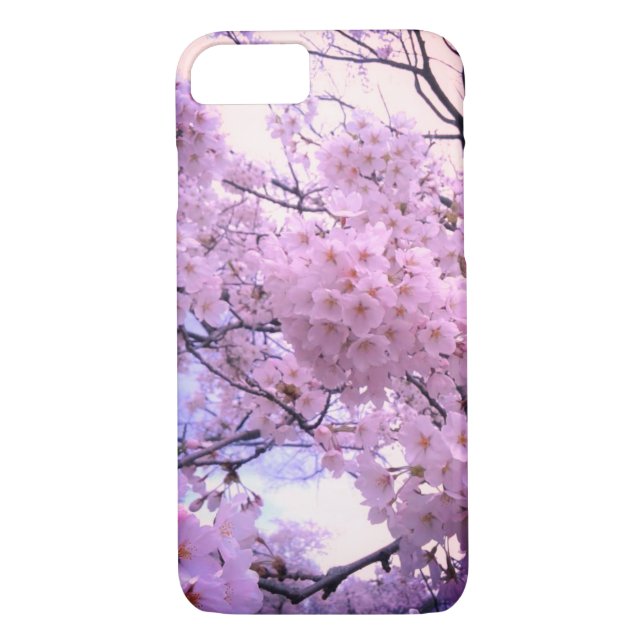 Rosa Sakura Cherry Blommar Telefon Case Case-Mate iPhone Skal (Baksida)