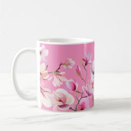 Rosa Sakura Flowers Design Kaffemugg