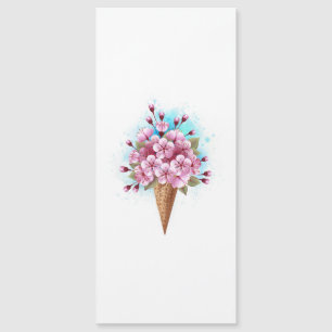 Rosa Sakura Ice Cream Waffle Cone