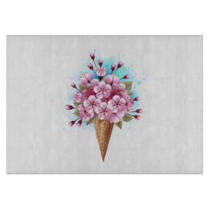 Rosa Sakura Ice Cream Waffle Cone