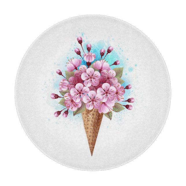 Rosa Sakura Ice Cream Waffle Cone (Framsidan)