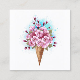 Rosa Sakura Ice Cream Waffle Cone