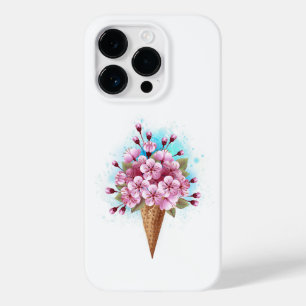 Rosa Sakura Ice Cream Waffle Cone