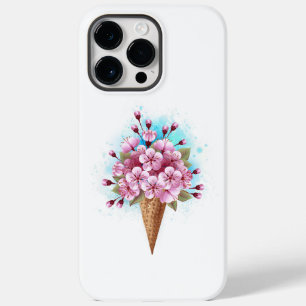 Rosa Sakura Ice Cream Waffle Cone