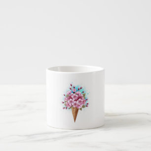Rosa Sakura Ice Cream Waffle Cone Espressomugg