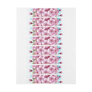Rosa Sakura Ice Cream Waffle Cone Etikettband