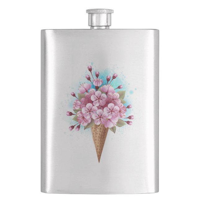 Rosa Sakura Ice Cream Waffle Cone Fickplunta (Framsidan)