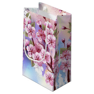 Rosa Sakura på målningsbakgrund